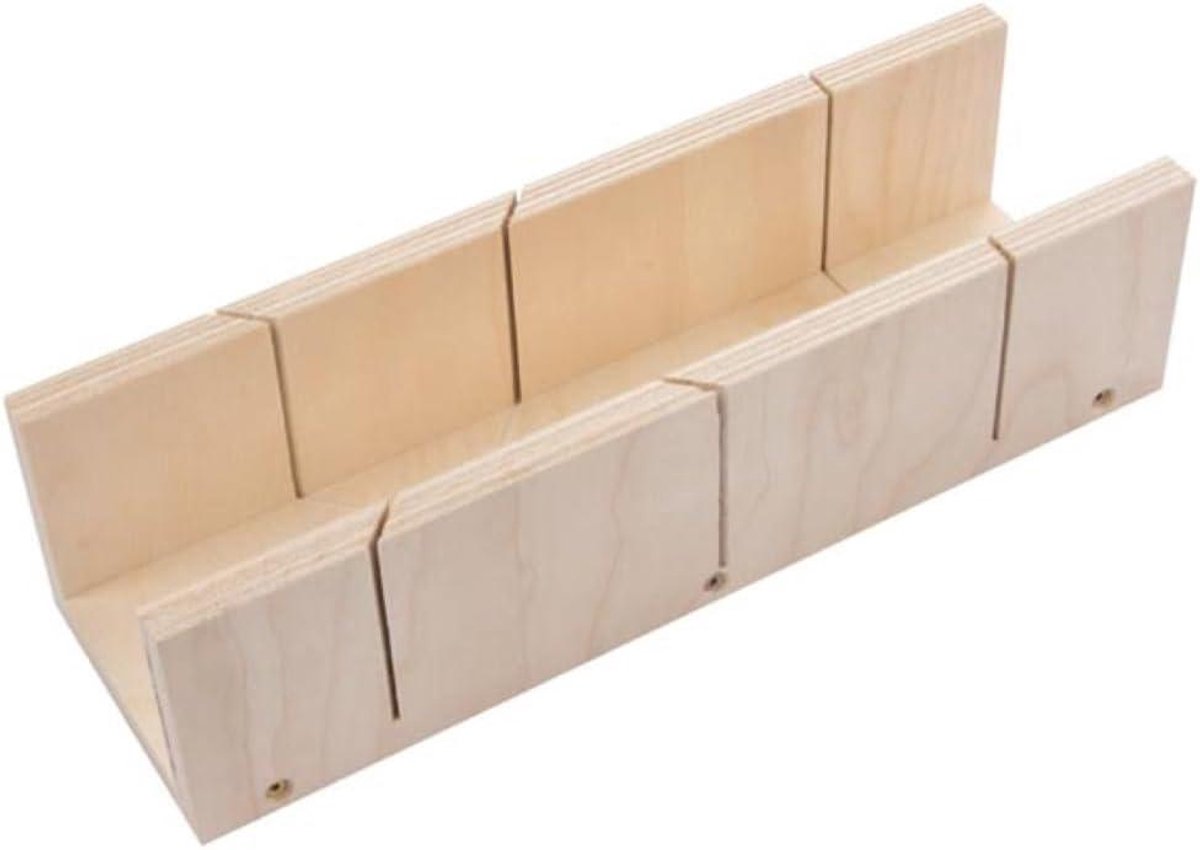Verstekbak - Zaagmal - Precieze zaagsneden - Robuuste constructie - 350 mm - Houtkleur