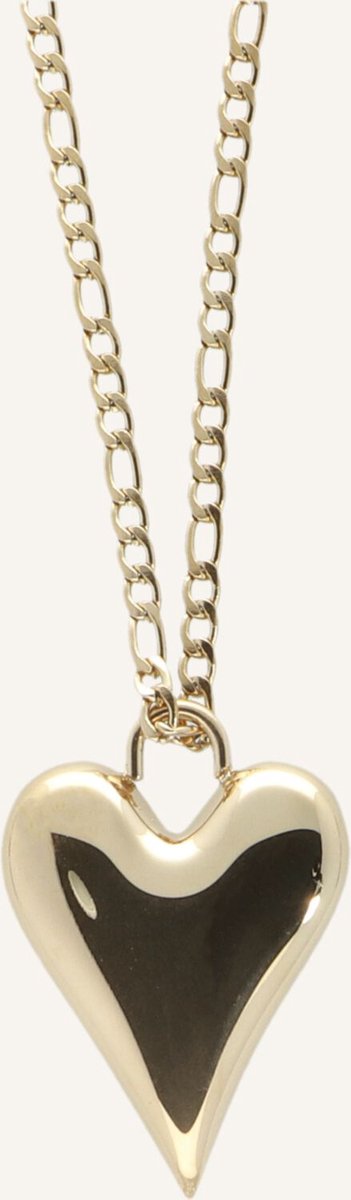 Notre-V Necklace Big Heart 1 Sieraden Dames - Goudkleurig - Maat ONESIZE