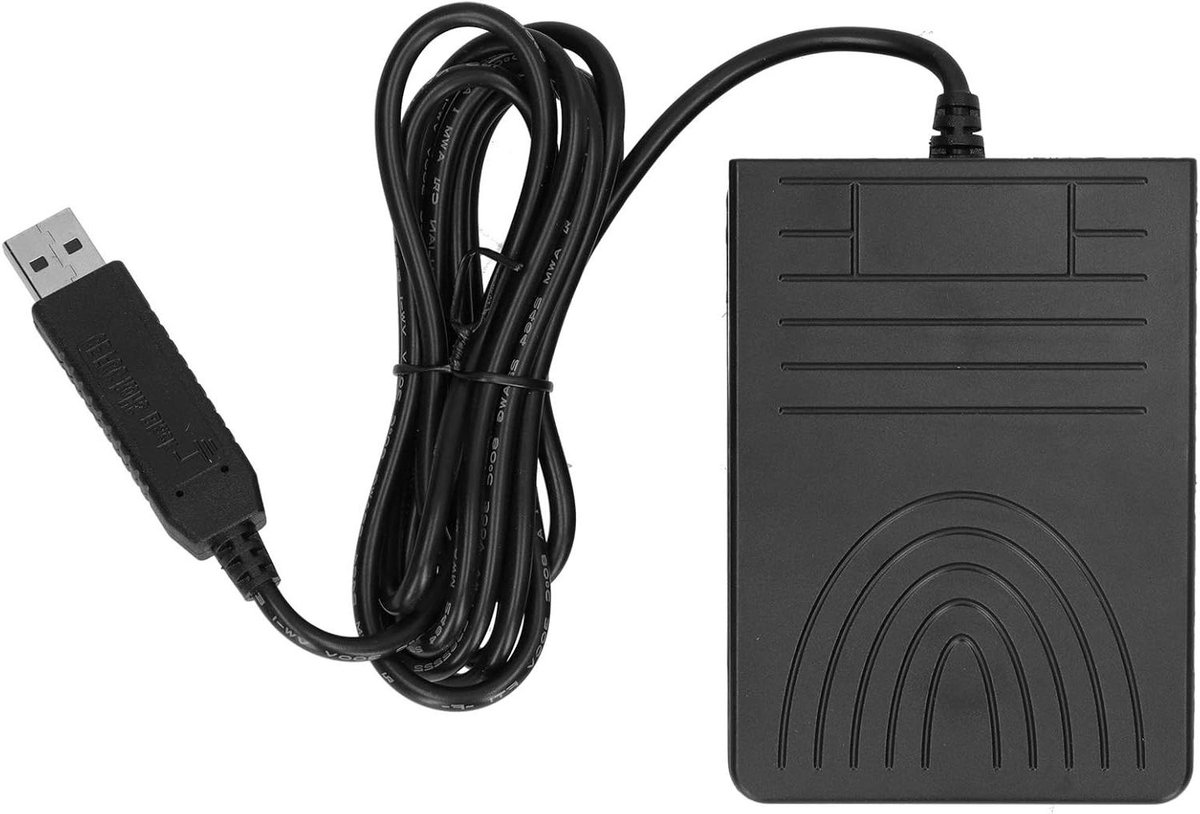Voetpedaalschakelaar - USB controller - Computer bediening - Draagbaar ontwerp - 13 x 4 x 13 cm - Zwart