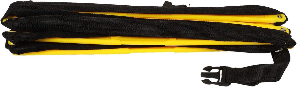 Behendigheidsladder - Snelheidstraining - Atletische Prestaties - Gevlochten Riem Hoge Dichtheid - 260 cm - Geel Zwart