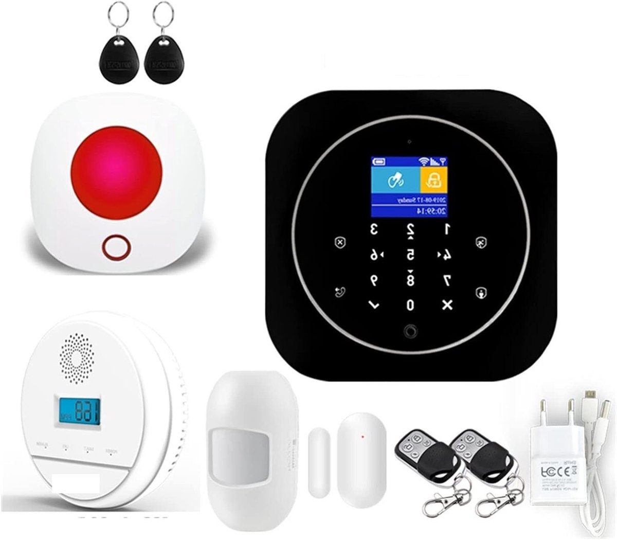 Slim Alarmsysteem - Huisbeveiliging Home Security - Huis Beveiligen - App Bediening - 10 Gram - A