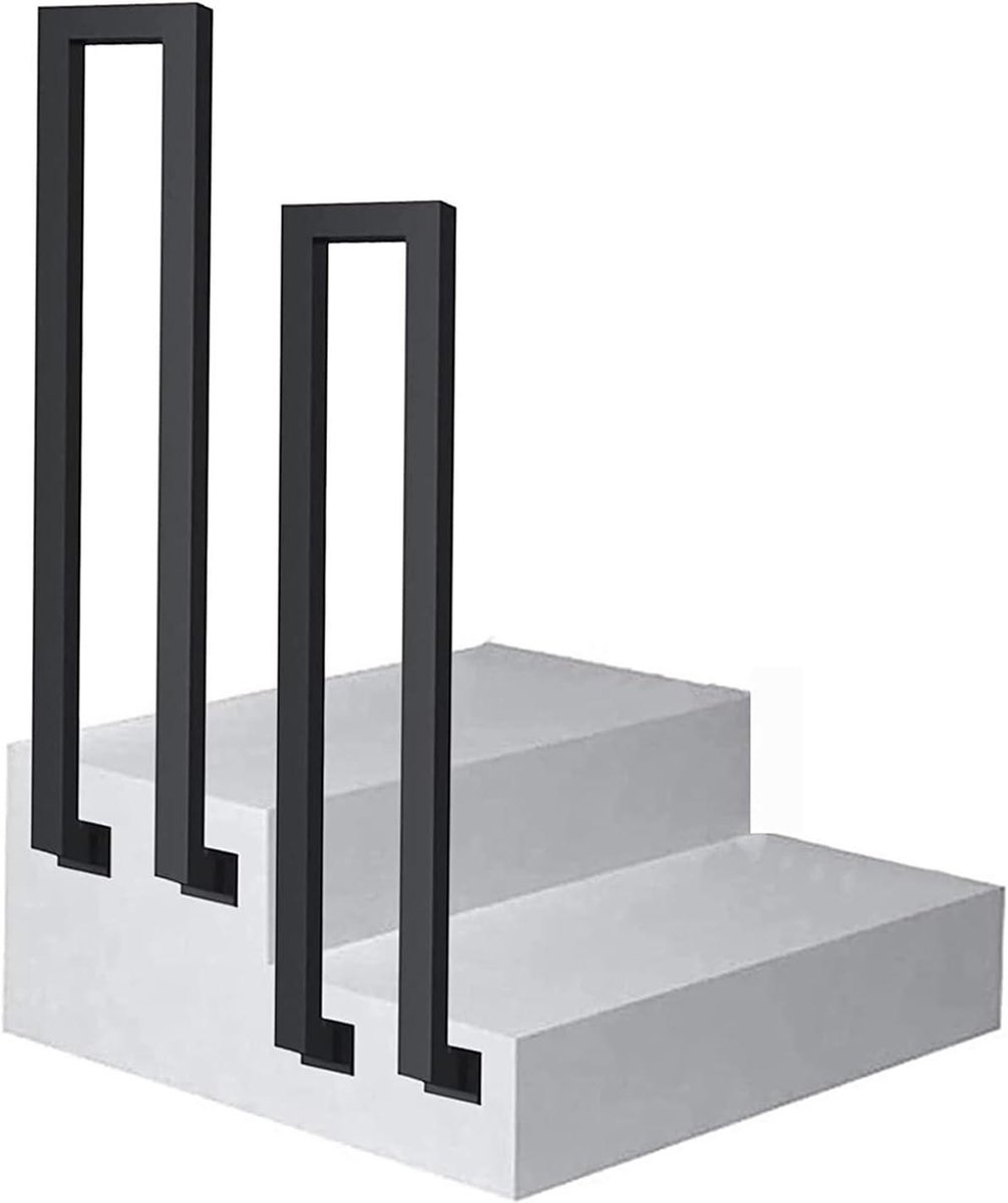 Trapleuning Set - Leuning Piket - Veilig Traplopen - Antiroest Coating - 35CM - 100CM Hoog - Zwart
