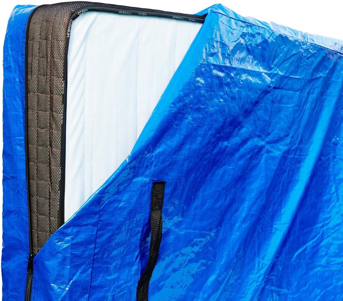 Matrashoess met Waterdichte Bescherming en Handvatten voor Veilig Transport - Perfecte Matrasbeschermer