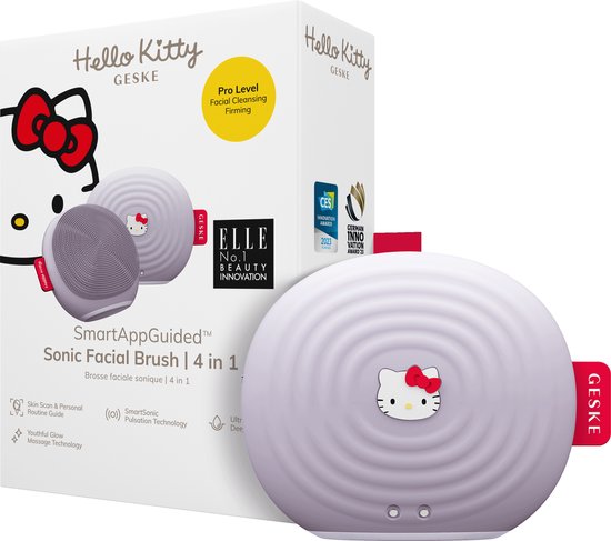 GESKE x Hello Kitty | SmartAppGuided™ Sonic Facial Brush | 4 in 1 ...