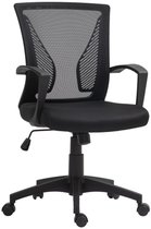 Bol.com Bureaustoel met kantelfunctie in hoogte verstelbare bureaustoel draaistoel met een draagvermogen tot 120 kg voor kantoor... aanbieding