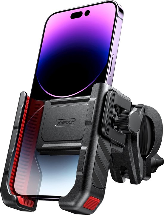 Joyroom Telefoonhouder voor aan het Fietsstuur - Zwart