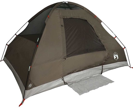 vidaXL - Koepeltent - 2-persoons - waterdicht - bruin van Vidaxl — afbeelding 4