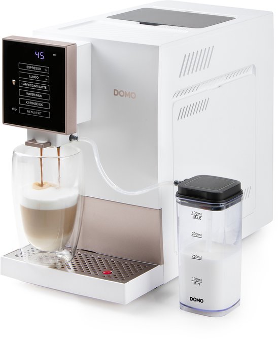 DOMO DO742K Volautomatische Espressomachine Wit 1350W - DOMO - €299,95