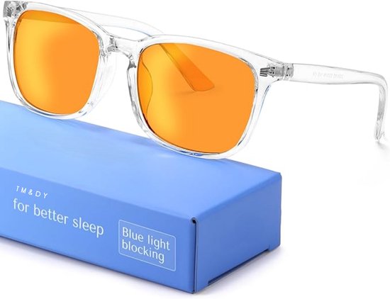 TM&DY Blauw Licht Filter Computerbril Slaapbril - Oranje Lenzen - Anti Blue Light Blocking Glasses - Beeldschermbril Game Bril