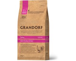 Grandorf Hondenbrokken Adult Medium & Large Kalkoen 10 Kg
