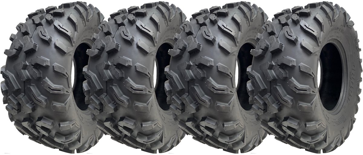 27x11.00-12 ATV-band 275/70-12 8-laags P0359 OBOR Cypress 76J, goedgekeurd voor de openbare weg (set van 4)
