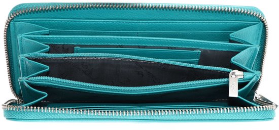 Golden Head Cuir porte-monnaie Madrid RFID Protect RV-Damenbörse 2822 Türkis turquoise