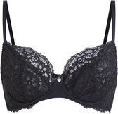 Hunkemöller Marine niet voorgevormde bh Dames zwart - Maat G90