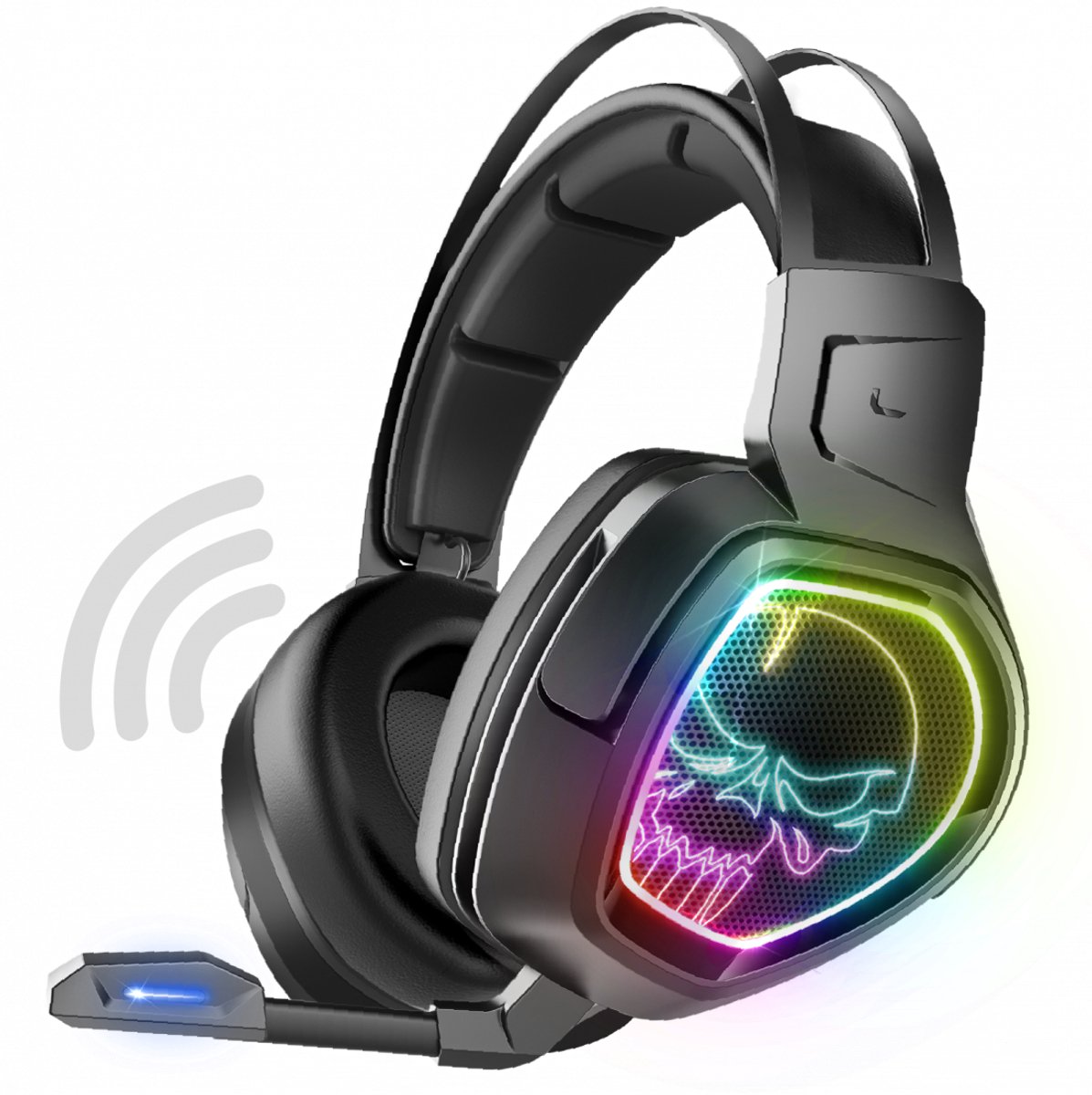Spirit of Gamer Gaming Headset – Geschikt voor PS4 / PS5 / Nintendo Switch / Pc – Gaming Microfoon – RGB Verlichting – Zwart