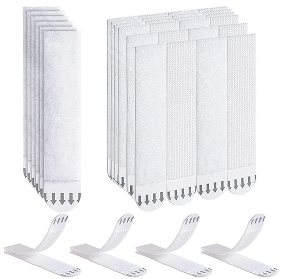 MBAIYO Zwaar uitgevoerde foto-ophangstrips, 12 paar (24 stroken