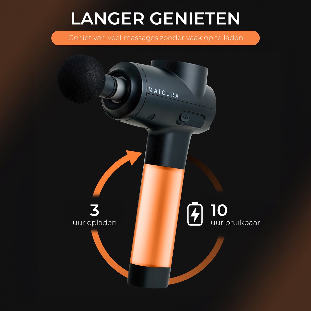 Maicura PRO GEN2 massage gun met warm/koud kop thumbnail 6