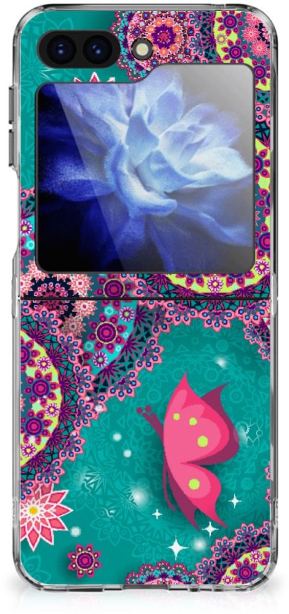 Samsung Galaxy Z Flip 6 Hoesje maken Cirkels en Vlinders