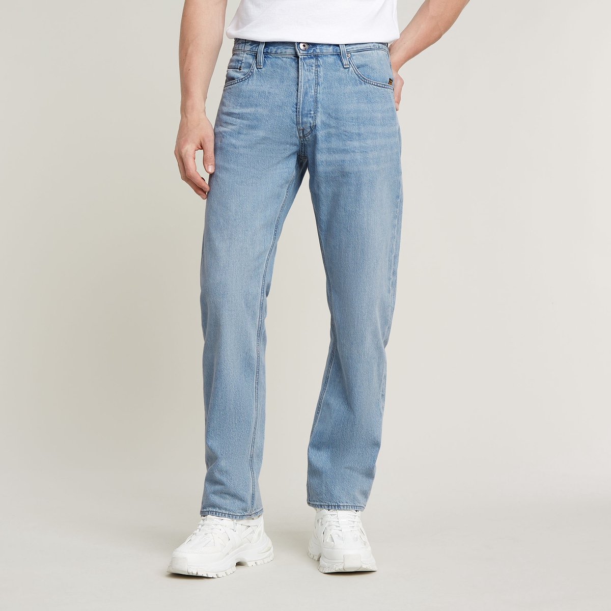 G-STAR Dakota Regular Straight Heren Jeans Sun Faded Cloudburst