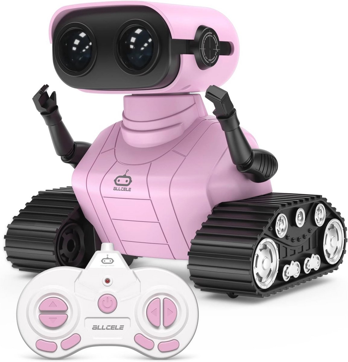Oplaadbaar Robot Kinderspeelgoed met LED-Ogen en Muziek - Afstandsbediend Speelgoed voor Jongens en Meisjes vanaf 3 Jaar