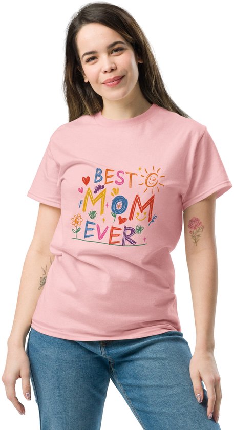 T-shirt De Beste Moeder - Vrouwen Tshirt - Voor de Liefste Mama - Roze - 2XL
