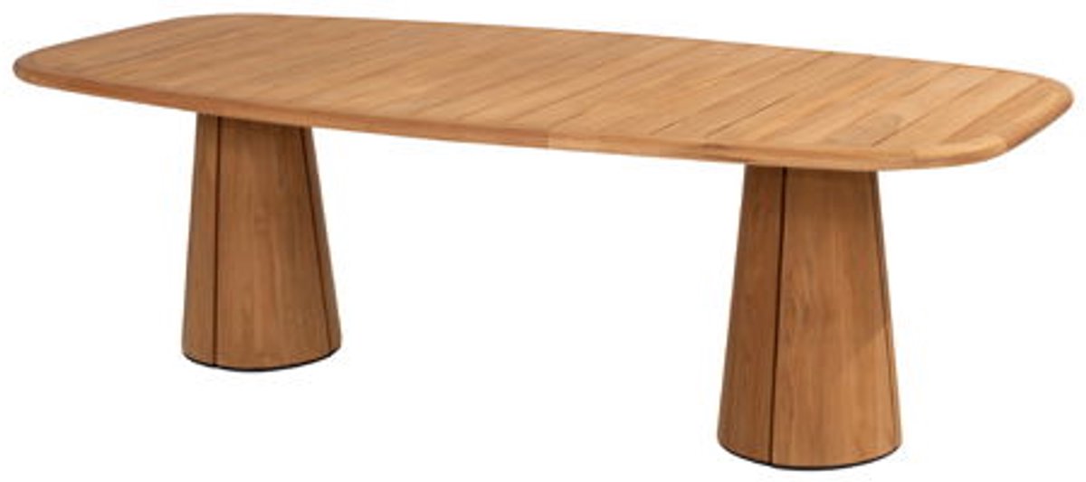 4 Seasons Outdoor Capri table de jardin barrel dining 240x110xH75 cm teck naturel