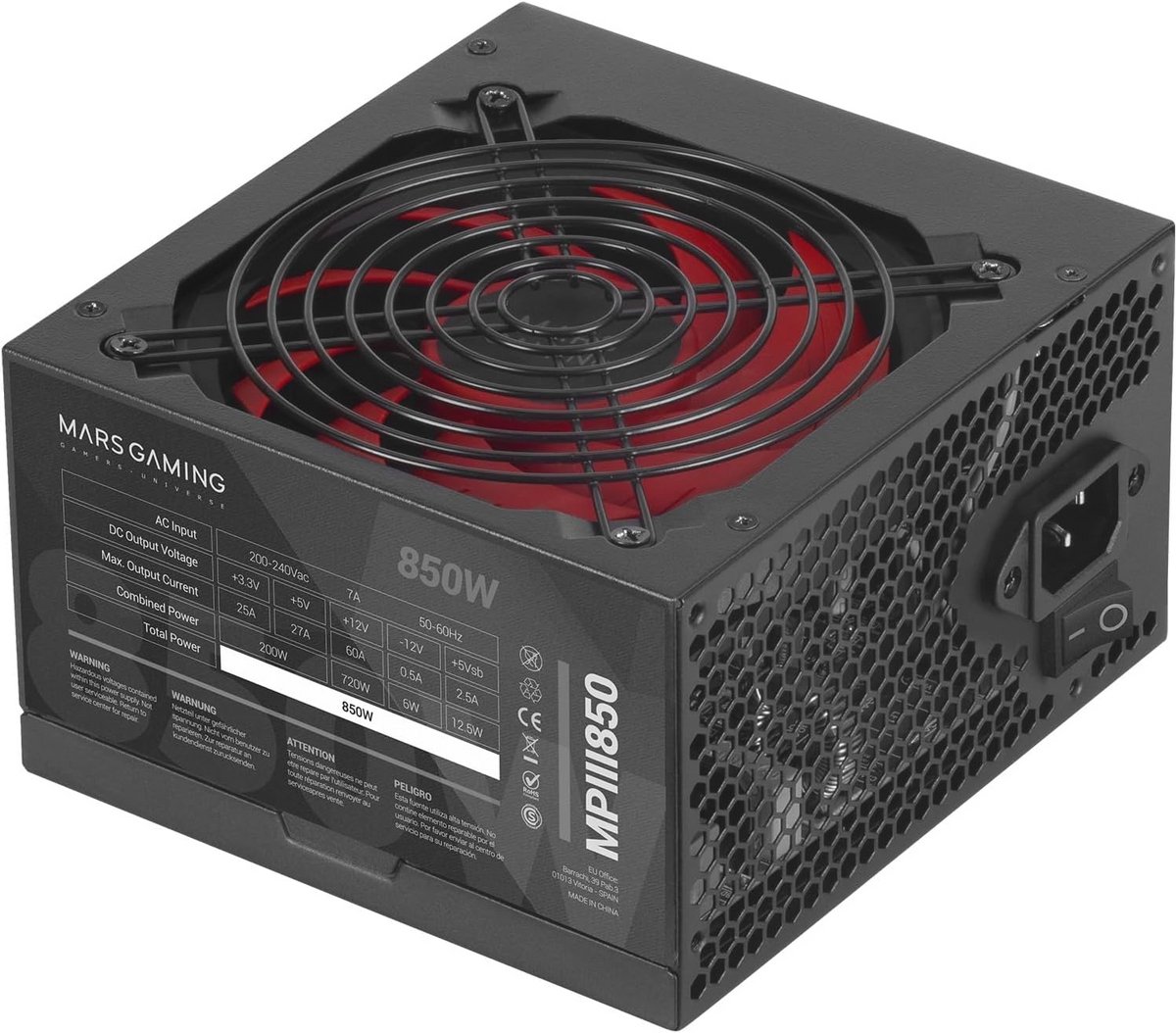 850W ATX Voeding met 5 Jaar Garantie en 85% Efficiëntie