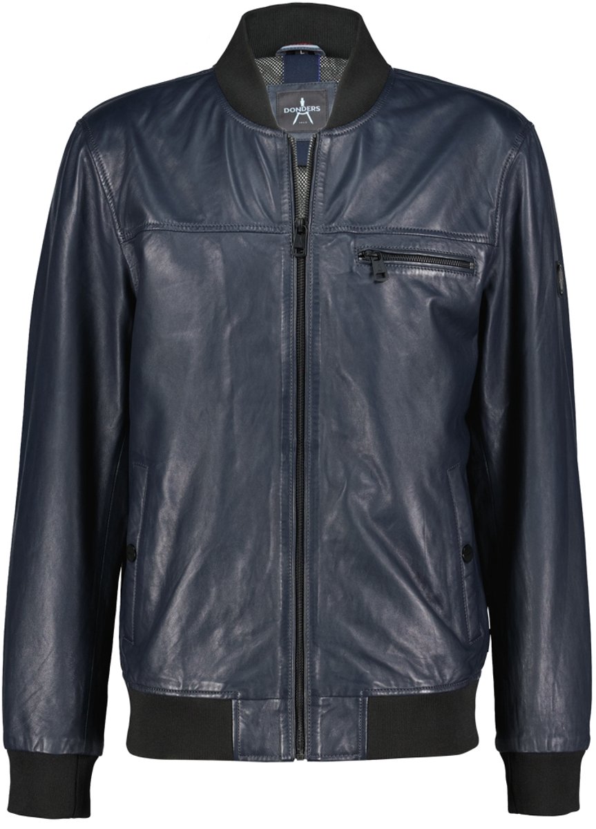 Inferno leren Bomber Jacket