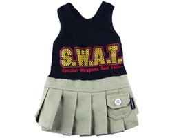 Doggy Dolly C168 cani vestito SWAT Girl, Nero