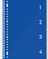 Kangaro 4-in-1 blok – A4 - lijn - 200 pagina's - 80 grams - blauw - K-58381