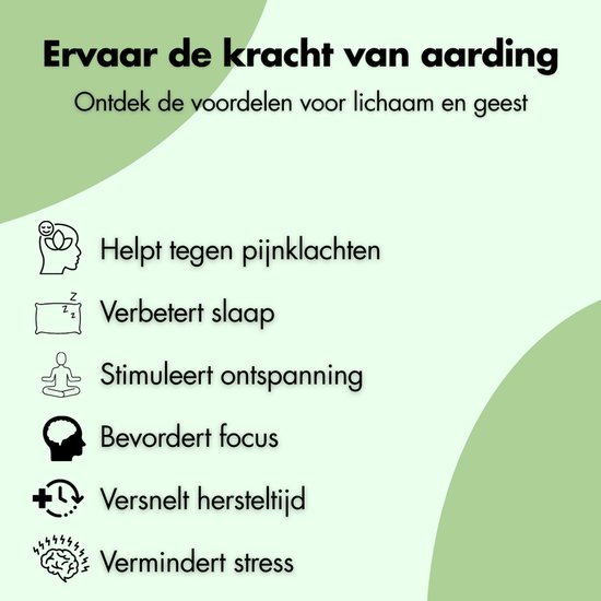 Aardingsmat - Groundingly - Aarding slaapmat - Aarding - Inclusief testpen en stopcontact tester - Earthing - Grounding - 100% vegan leder - (137x185) van Groundingly — afbeelding 5
