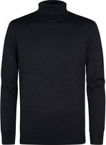 Petrol Industries Heren Coltrui - Regular Fit Trui - Truien - Pullover - Zwart - Maat XL
