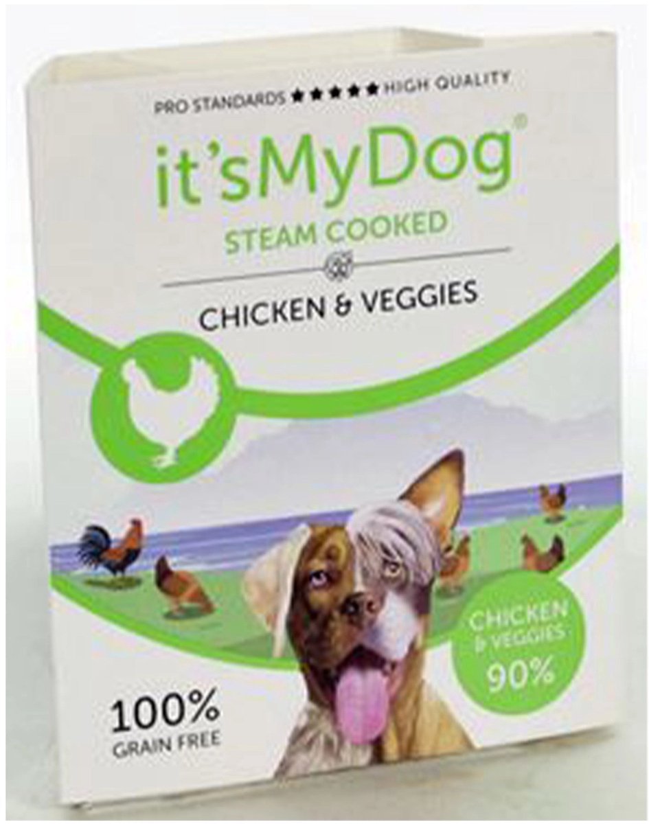 It's My Dog Steam Cooked Chicken & Veggies 7x395gram Default