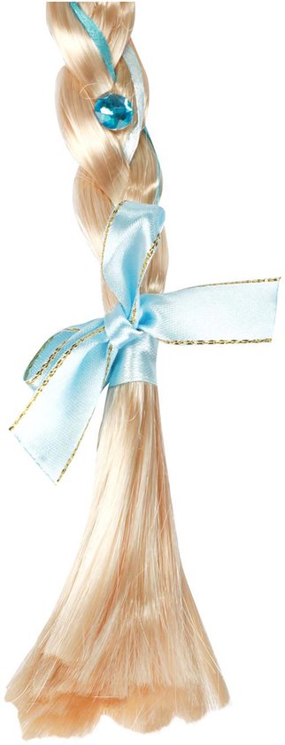 diadème de princesse de glace avec longue tresse et cristal de glace