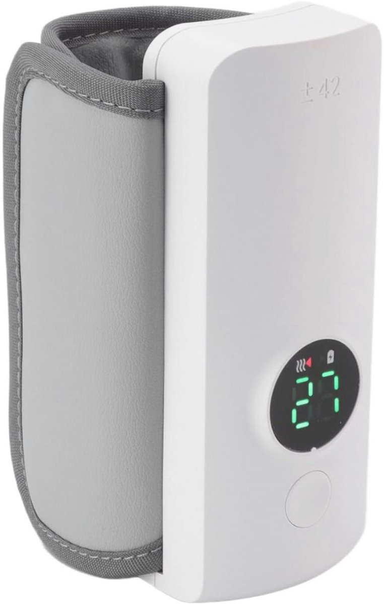 CLGP® Flessenwarmer Onderweg - Drinkbeker Baby - Draadloos - Wit en Zilver