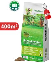 Famiflora gazonmest Gazonbooster 20kg tot 400m² - Bio - Snelle werking - NPK 6-3-3 (3) - Voor een donkergroen gazon! - Gazonmeststof - meststof gazon - gazon mest - gras mest