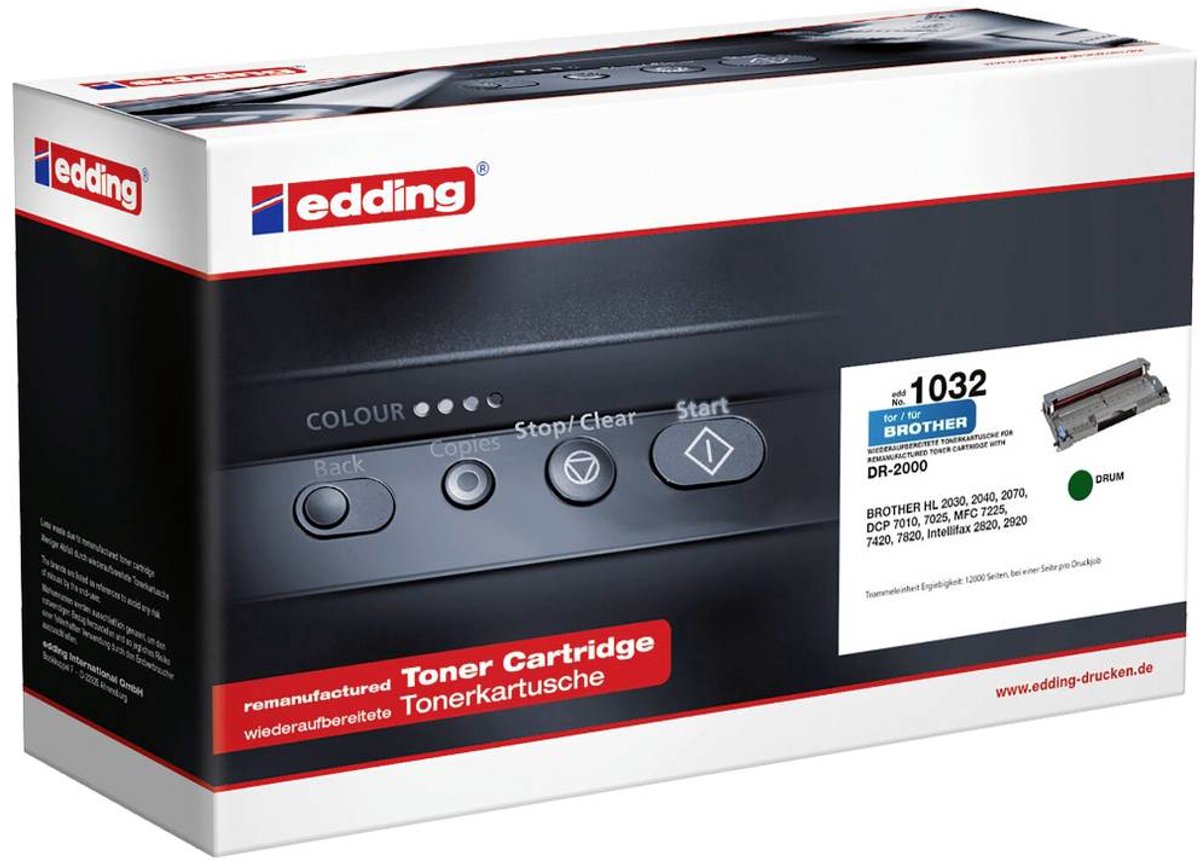 Edding Drum vervangt Brother DR-2000 Compatibel Zwart 12000 bladzijden EDD-1032 18-1032