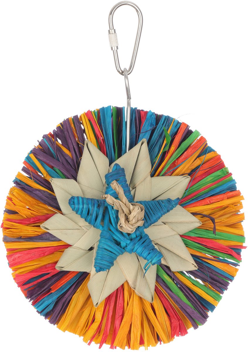 Adori Rainbow Raffia - Vogelspeelgoed - 11 cm Multi-Color