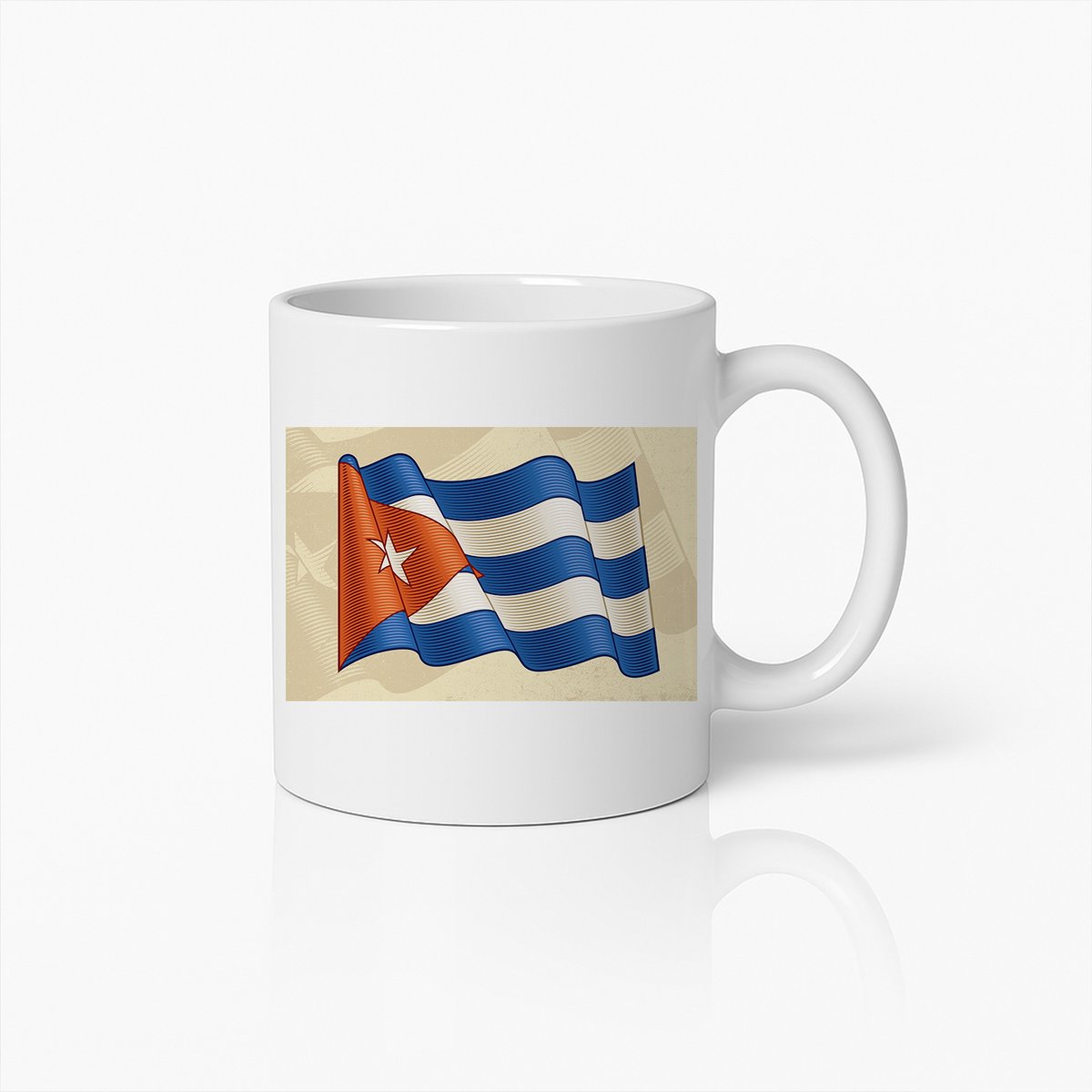 Cubaanse Vlag Mok – Patriottische Koffiebeker met Levendig Cubaans Nationaal Symbool