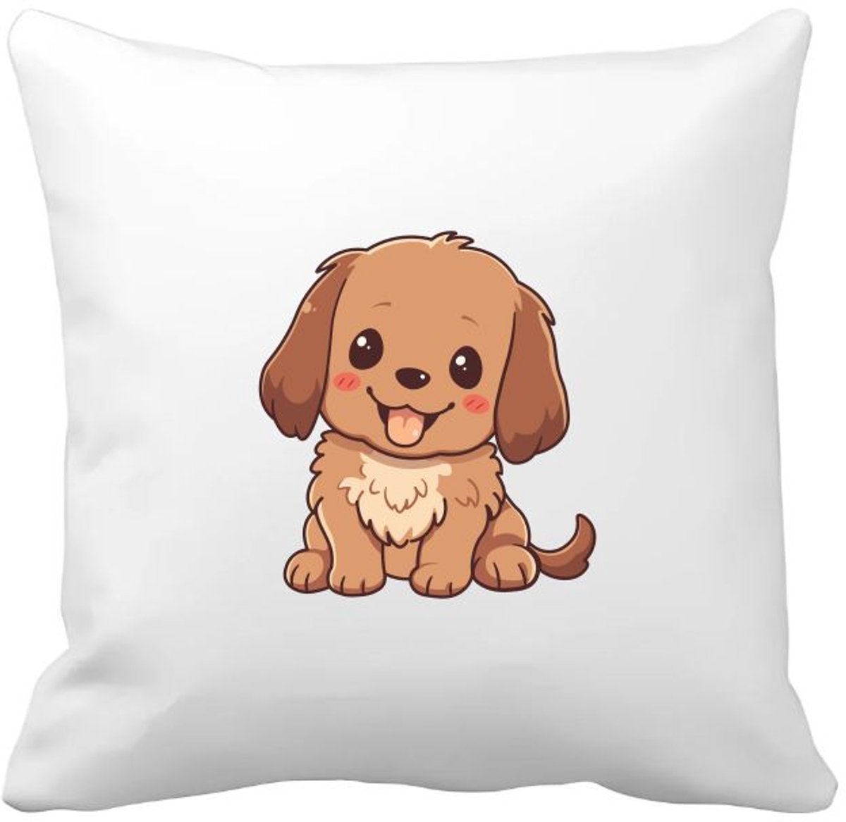 Akyol puppy Kussen hoes - Honden - dieren liefhebbers - honden - dieren liefhebbers - puppy's - huisdieren sleutelhanger - hondenpoot - love my dog - hond - labrador - herdershond - border collie - dog - 40 bij 40 cm Multicolor