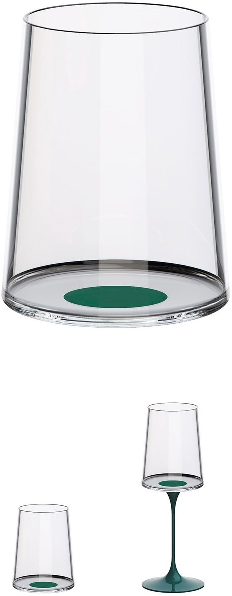 Trebonn SplitGlass - Longdrinkglas / Champagneflute - 320ml - Set van 2 - Rood