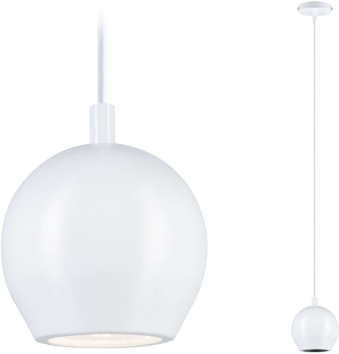 LED-hanglamp Shima GU10 max. 10W Wit mat
