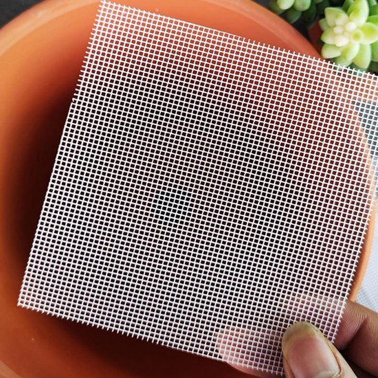 Jeffergarden 10PCS Giardinaggio Pot vaso Foro Mesh Pad Pianta impregnazione Bonsai inferiore Grid Mat(8cm / 3.1in