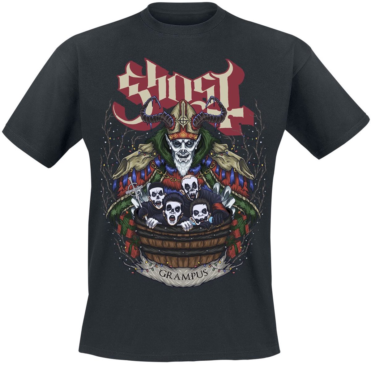 Ghost Grampus Nihil Heren T-shirt - zwart - M