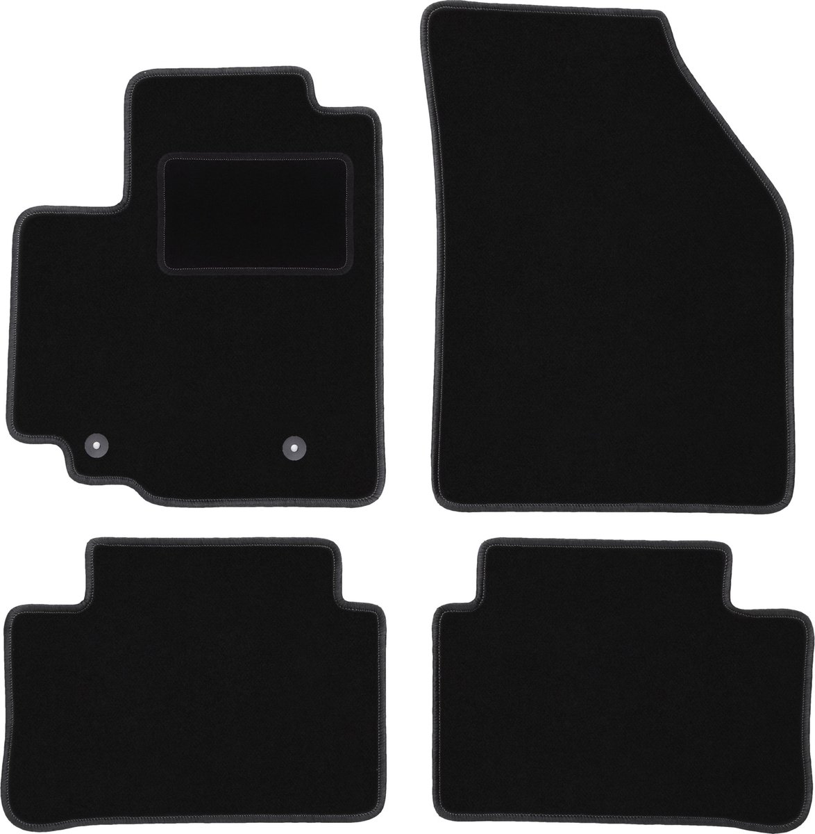 Zwarte veloursmatten voor: Suzuki Splash hatchback (2008-2014)