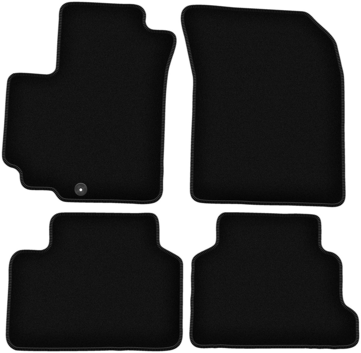 BASIC zwarte veloursmatten voor: Suzuki Swift V 5D hatchback (2010-2016)