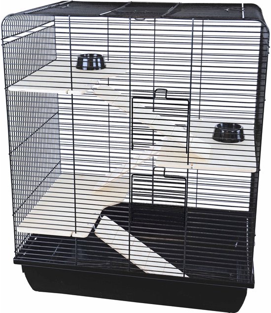 Interzoo Rattenkooi Remy Wood Zwart