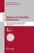 Lecture Notes in Computer Science 11692 - Advances in Cryptology – CRYPTO 2019
