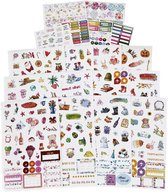 18 vellen/785 stuks planner-stickerset voor planner bullet journal accessoires stickerboek decoratieve stickers voor planners organisatoren dagboeken kalender