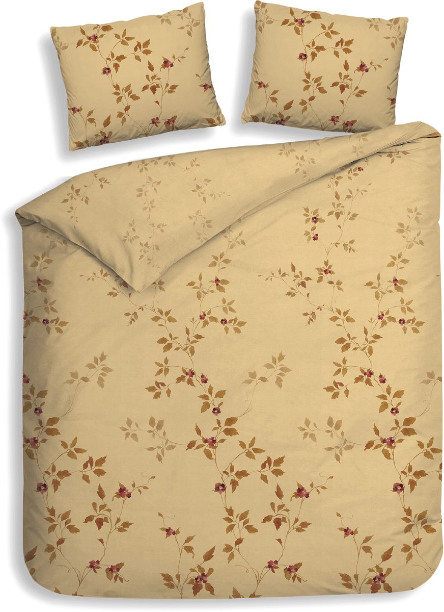 Heckettlane Tommaso Dekbedovertrek - Tweepersoons - 200x200/220 cm - Yellow