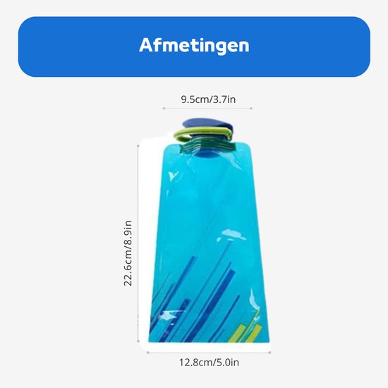 Draagbare honden drinkfles met waterdispenser en voerbakje voor voedse